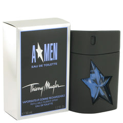Angel by Thierry Mugler Eau De Toilette Spray Refillable (Rubber Flask) 1.7 oz (Men)