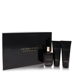 Unforgivable by Sean John Gift Set -- 4.2 oz Eau De Toilette Spray + 3.4 oz Shower Gel + 3.4 oz After Shave Balm (Men)