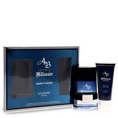Spirit Millionaire Dark Fusion by Lomani Gift Set -- 3.3 oz Eau De Parfum Spray + 3.3 oz Shower Gel (Men)