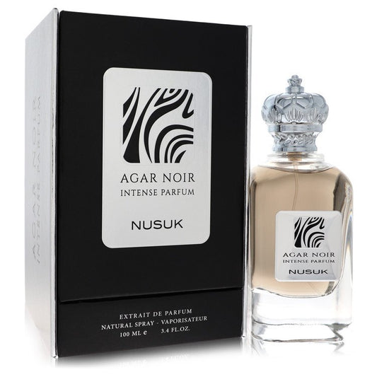 Nusuk Agar Noir Intense by Nusuk Extrait De Parfum Spray (Unisex) 3.4 oz (Men)