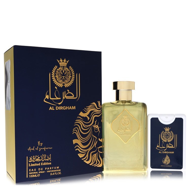Ard Al Zaafaran Al Dirgham by Al Zaafaran Eau De Parfum Spray +.65 Mini EDP Spray (Limited Edition Unisex) 3.4 oz (Men)