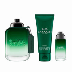 Coach green 3 pcs set for men: 3.4 eau de toilette spray + 3.4 shower gel + 0.5 eau de toilette spray