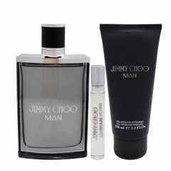 Jimmy choo man 3 pcs set: 3.4 eau de toilette spray + 0.25 eau de toilette spray + 3.4 shower gel