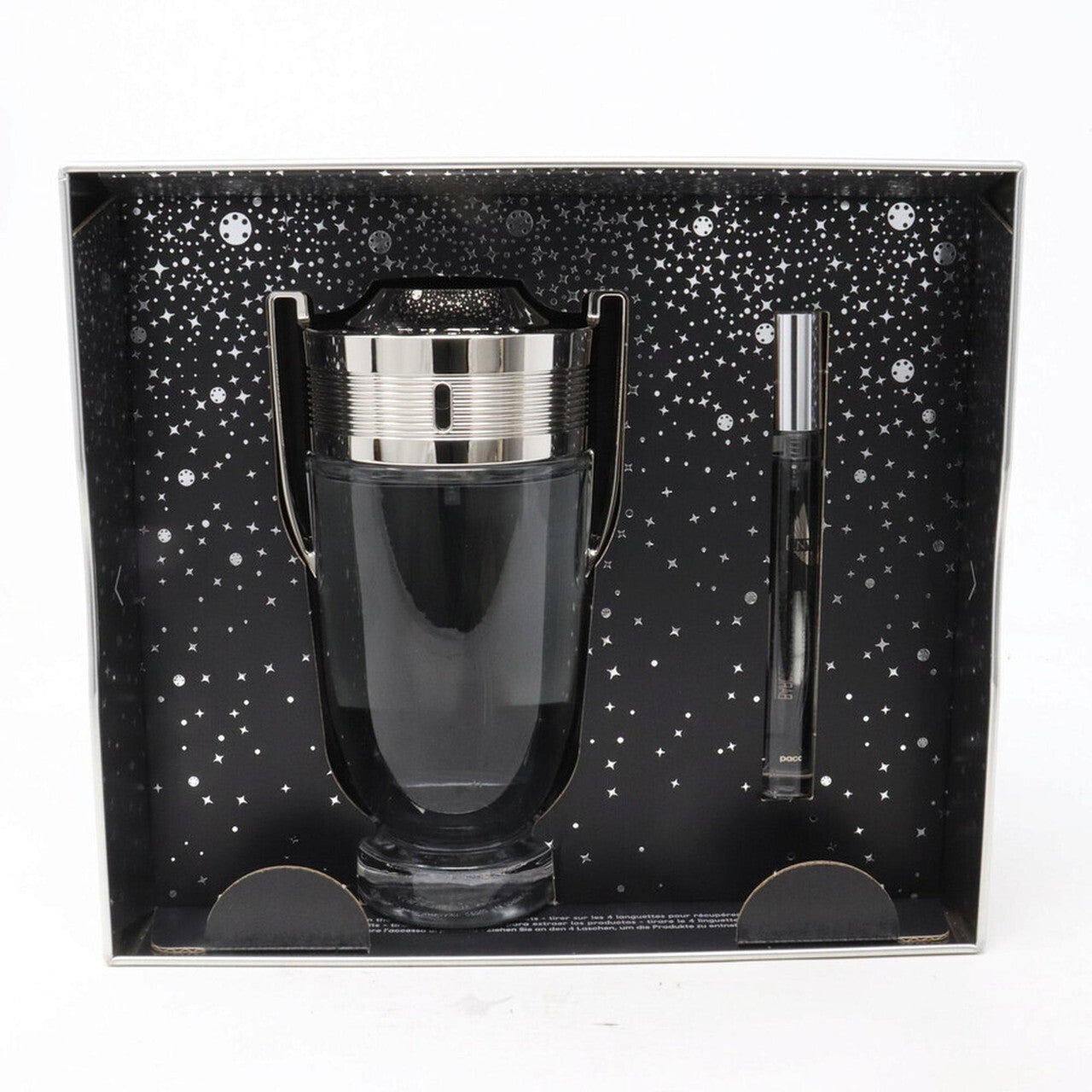 Paco rabanne invictus 2 pcs set for men: 6.7 eau de toilette spray + 0.34 eau de toilette spray.