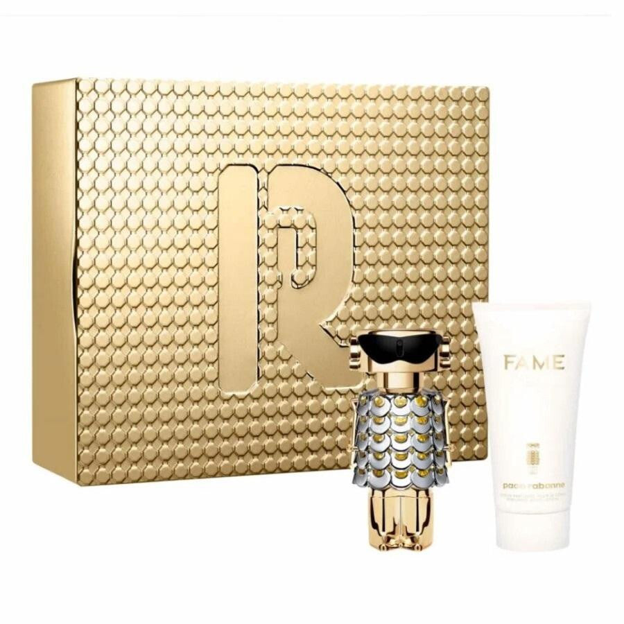 Paco rabanne fame 2 pcs set for women: 1.7 eau de parfum spray + 2.5 body lotion
