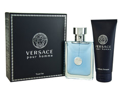 Versace pour homme 2 pcs set: 3.4 eau de toilette spray + 3.4 hair & body shampoo (travel set)